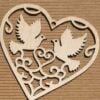 Wooden Cutout Hearts