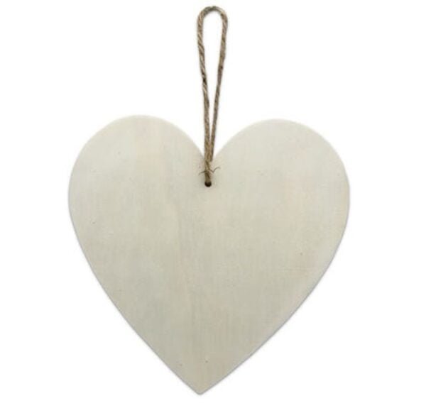 Wooden hanging heart